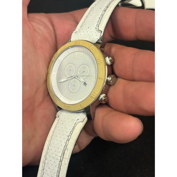Citizen Eco-Drive White Mens Watch! It Works! main image 4